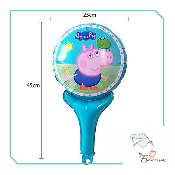 Peppa Pig Happy Birthday Banner and Balloons