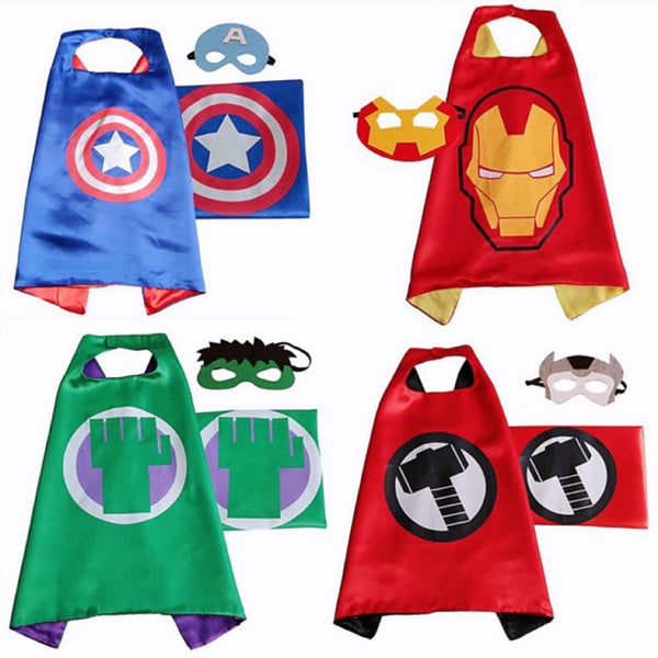 Superhero Mask and Cape Costume