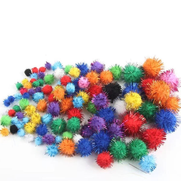 Mini Pom Pom Balls (multicolor assorted pack)