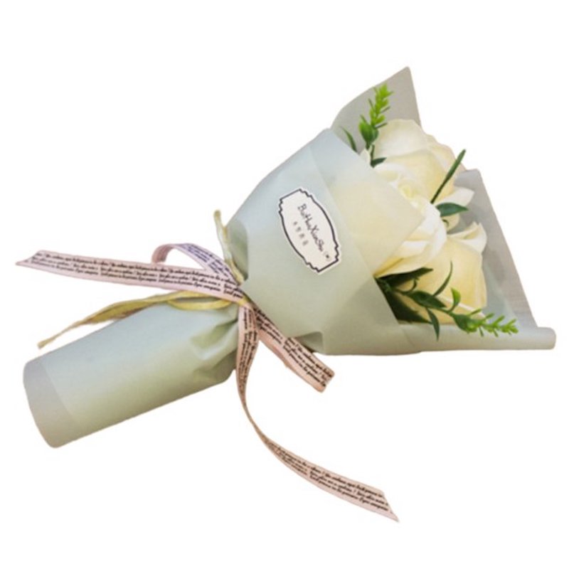 Artificial Flowers : 3 Roses Mini Bouquet