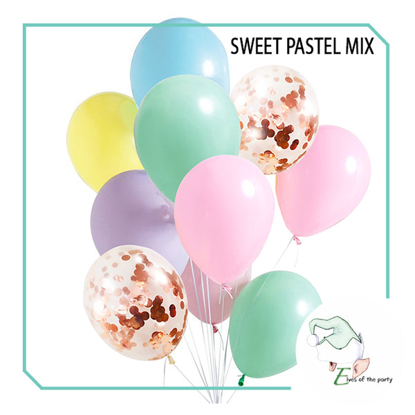 Mix Party Balloon Bouquet Set with Confetti