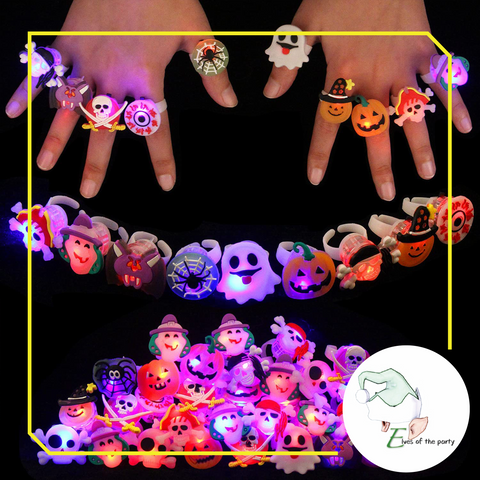 Halloween : 2pc LED Glow Ring