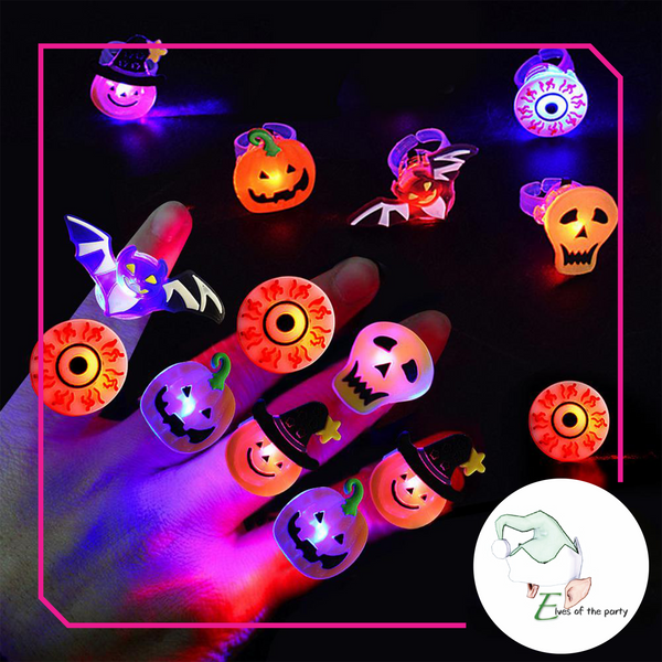 Halloween : 2pc LED Glow Ring