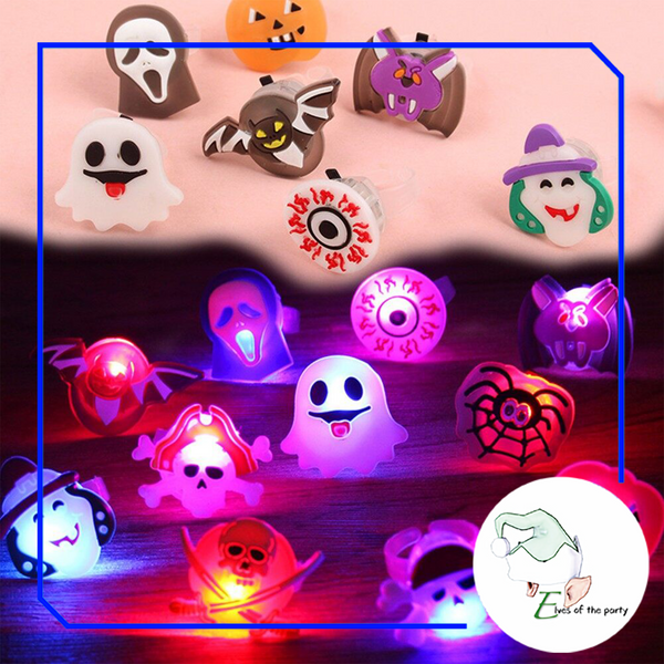 Halloween : 2pc LED Glow Ring