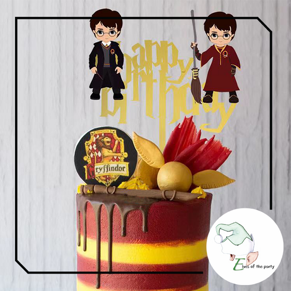 Acrylic Cake Topper : Happy Birthday (Harry Potter)