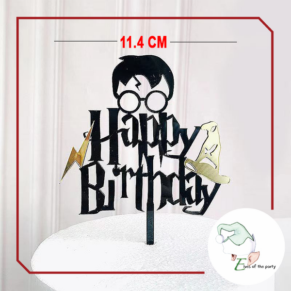 Harry Potter Birthday Banner, Balloons and Cake Topper