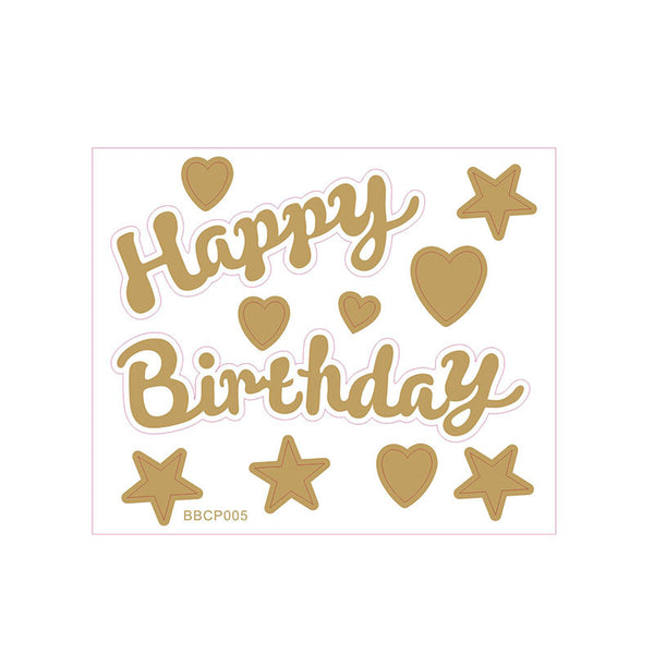 Clear Transparent Balloon with Happy Birthday / Love You Sticker