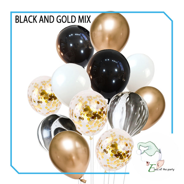 Mix Party Balloon Bouquet Set with Confetti