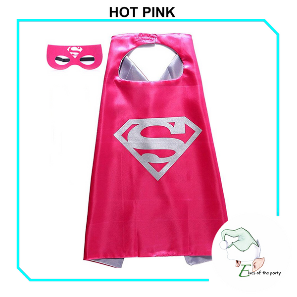 Mask and Cape Costume: Superhero Girl - Avengers / Anna + Elsa / Wonder Woman / Supergirl