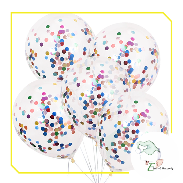 12" Confetti Balloons (5pcs)