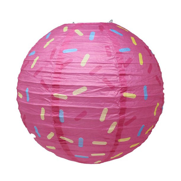 12" Hanging Paper Lanterns (Sprinkles Pattern)