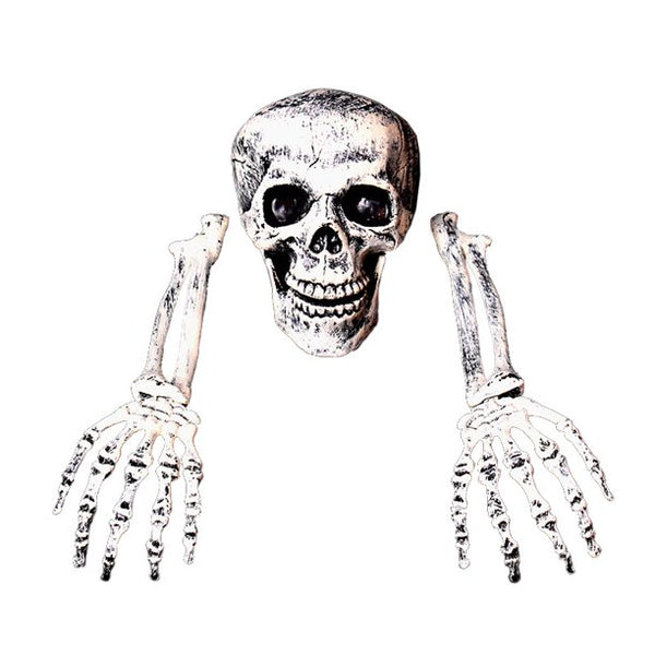 Halloween Decor: Skeleton Skull and Hands