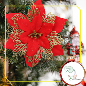 Christmas Poinsettia Flower Decor