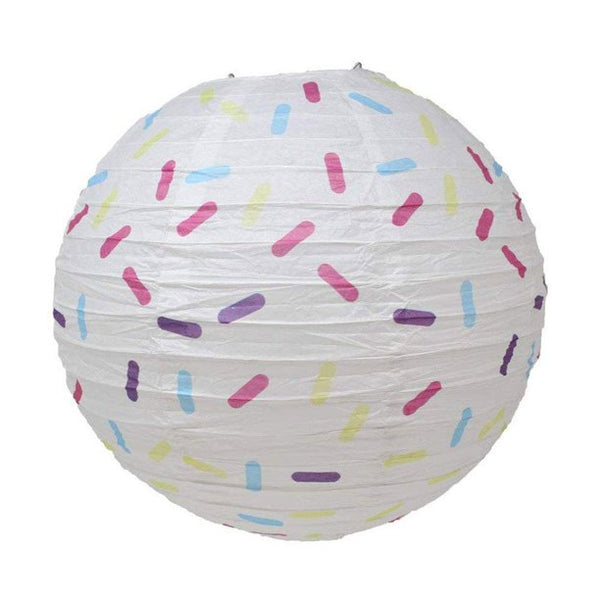 12" Hanging Paper Lanterns (Sprinkles Pattern)