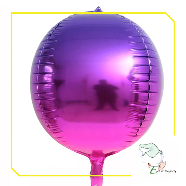 22" 4D Round Orbz Foil Balloon