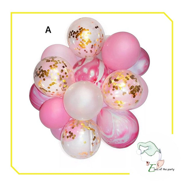 Mix Party Balloon Bouquet Set with Confetti