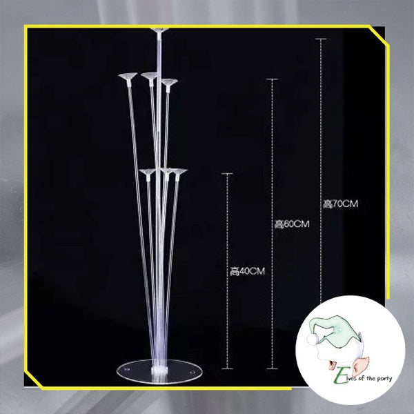 Balloon Stand : 7 Sticks / 11 Sticks Clear Balloon Stand