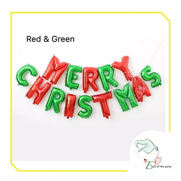 Merry Christmas Foil Balloon Banner