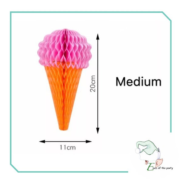 3D Paper Lantern : Ice Cream Honeycomb