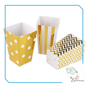 12pc Popcorn Box / Favor Box / Giveaway Box