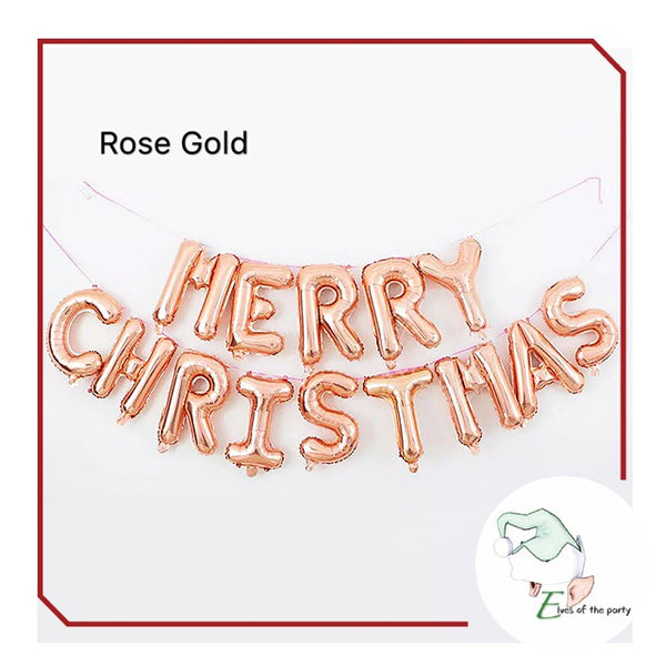 Merry Christmas Foil Balloon Banner