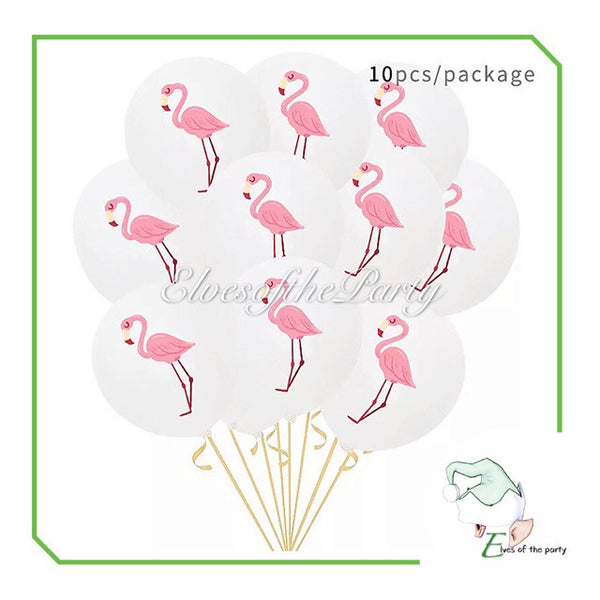 Pink Flamingo and Pineapple Hawaiian Tropical Balloons