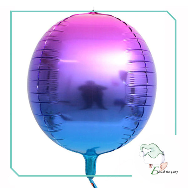 22" 4D Round Orbz Foil Balloon