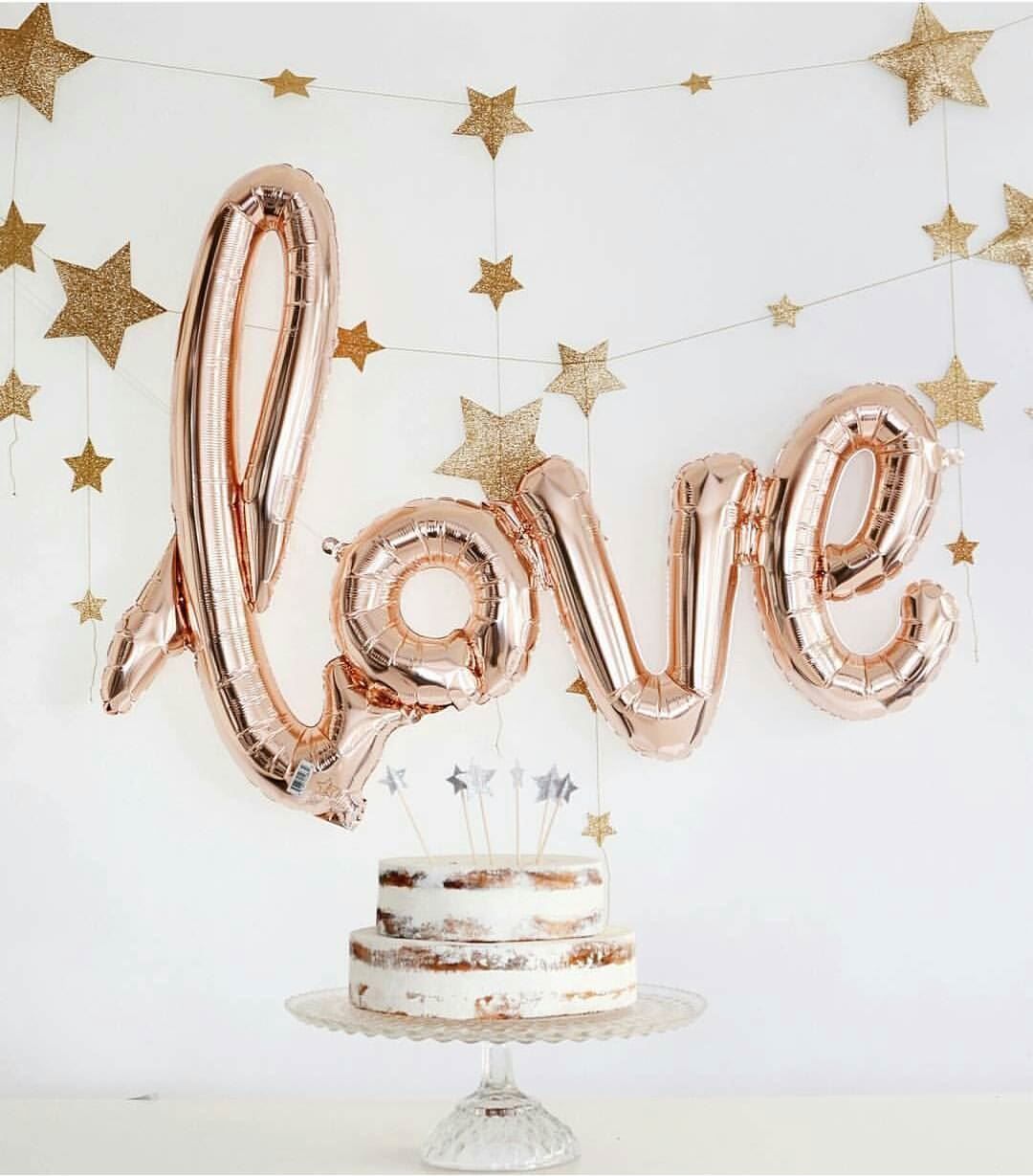 Foil Balloons : "LOVE" Valentine Metallic Balloon