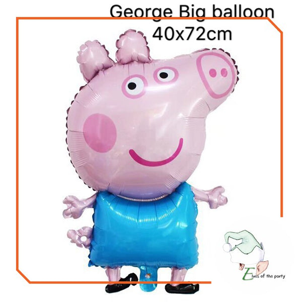 Peppa Pig Happy Birthday Banner and Balloons