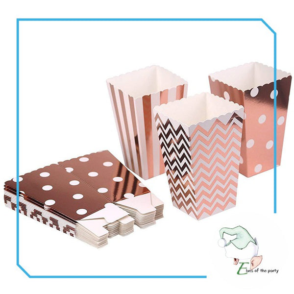 12pc Popcorn Box / Favor Box / Giveaway Box