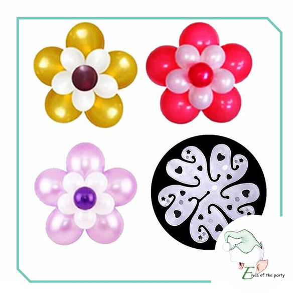 Balloon Flower Clips Tie Holder