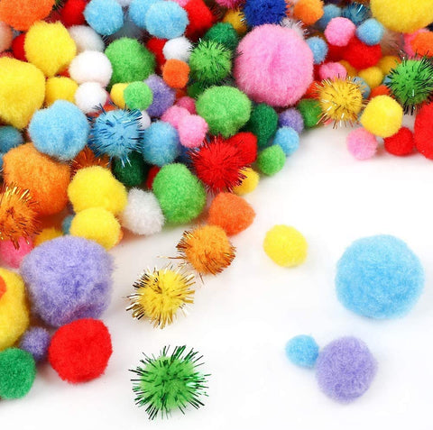 Mini Pom Pom Balls (multicolor assorted pack)