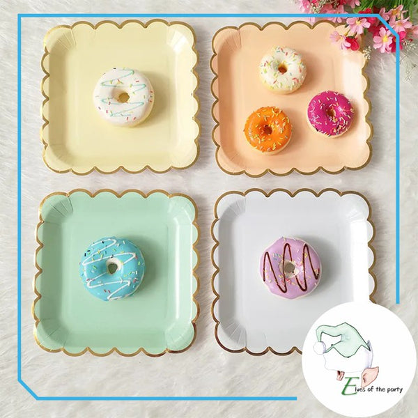 Pastel Party Paper Plates and Cups