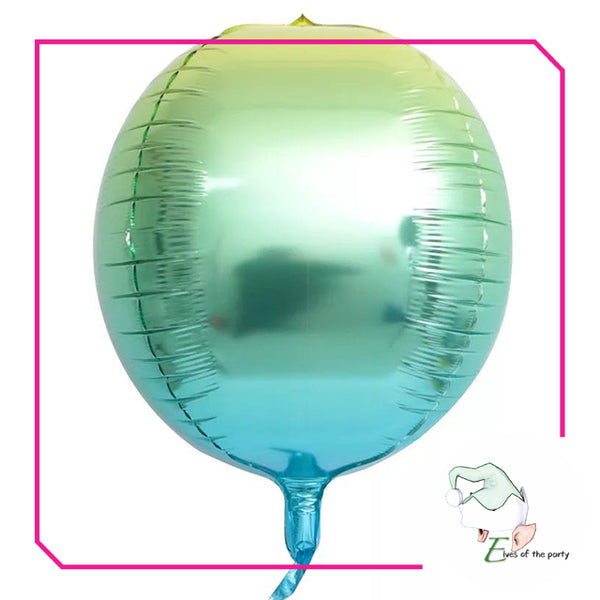 22" 4D Round Orbz Foil Balloon