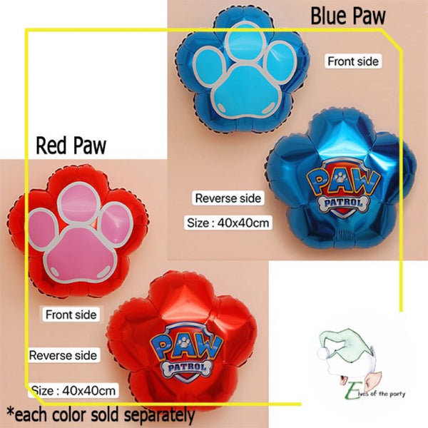 Paw Patrol Happy Birthday Banner and Party Balloons