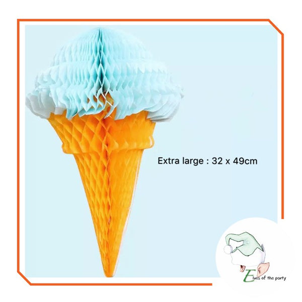 3D Paper Lantern : Ice Cream Honeycomb