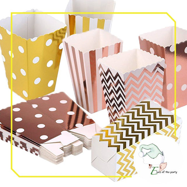 12pc Popcorn Box / Favor Box / Giveaway Box