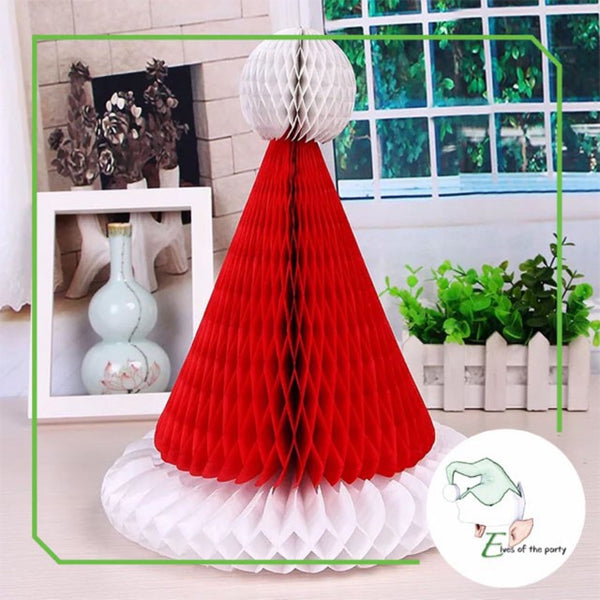 Christmas Tree Honeycomb Lanterns