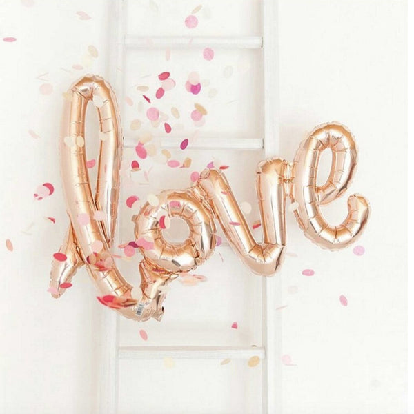 Foil Balloons : "LOVE" Valentine Metallic Balloon