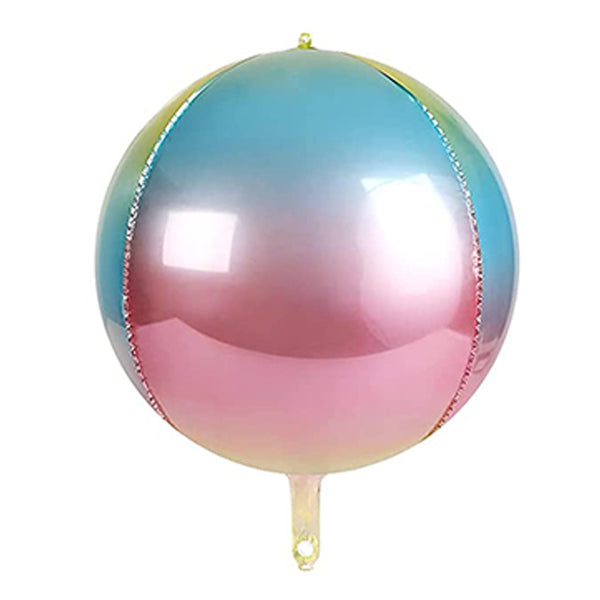 22" 4D Round Orbz Foil Balloon