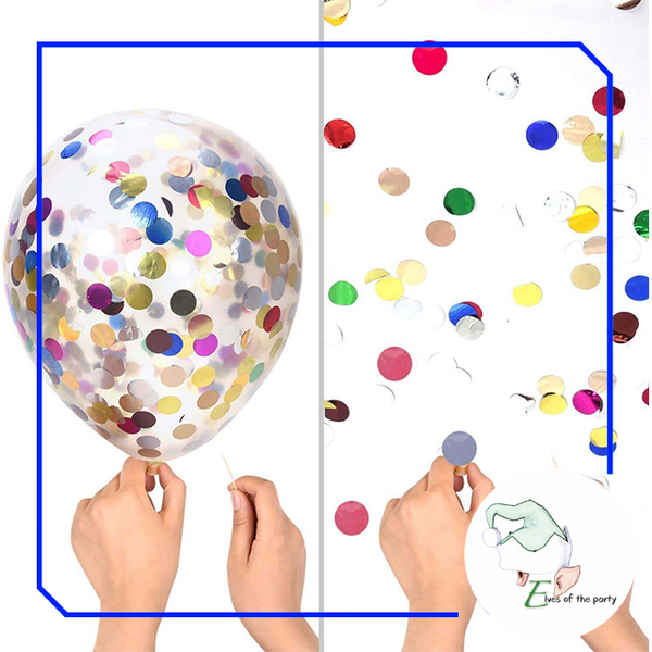 12" Confetti Balloons (5pcs)