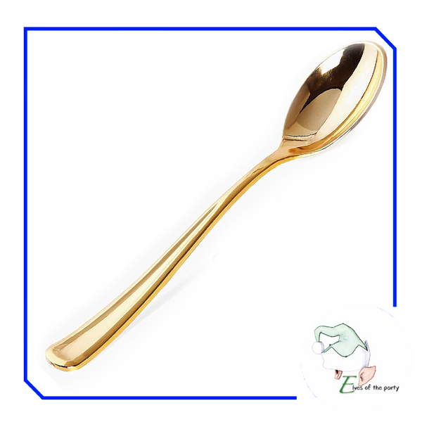 Elegant Gold / Rose Gold Rimmed Disposable Plates and Utensils